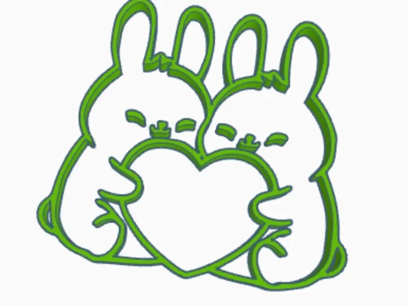 lapin amoureux coeur