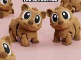 Articulated Wombat 3D Print File: Flexi Fidget Toy-2