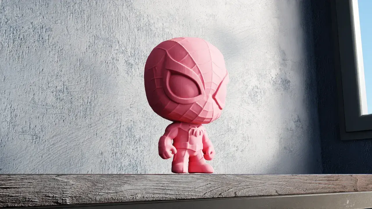 3D Printer Files | 3MF File | Spiderman Chibi – Stylized Marvel Web ...