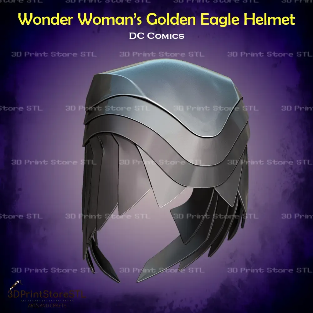 Wonder Woman Golden Eagle Helmet Cosplay DC - STL File