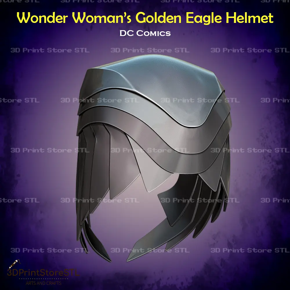 Wonder Woman Águila Dorada Casco Cosplay DC - STL File