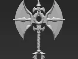 Dark Fantasy Double Blade Axe | Demon War Axe Cosplay Prop-2