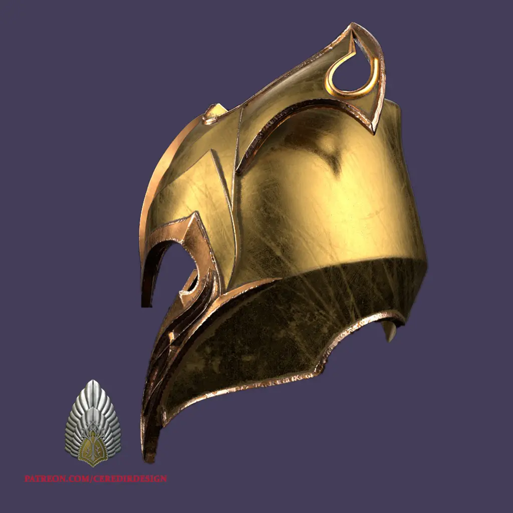 Мирквуд Эльфийский шлем Властелин колец 3D DIGITAL DOWNLOAD