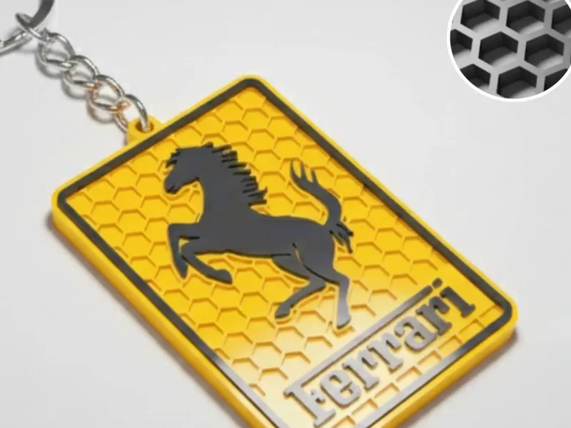 Ferarri logo keychain