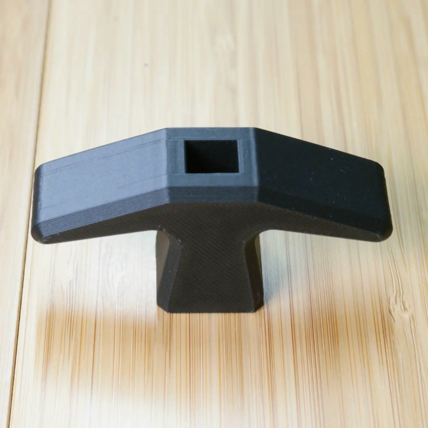 Modern Angular Front Mounted Cabinet Knob or Hook