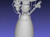 Space-X Raptor BFR Engine Simplified Printable Model-0