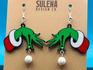 The Grinch Christmas Earrings!