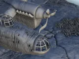 Airplane carcass of crashed Petlyakov Pe-8 - WW2 terrain-7