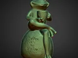 coffee frog decoration-0