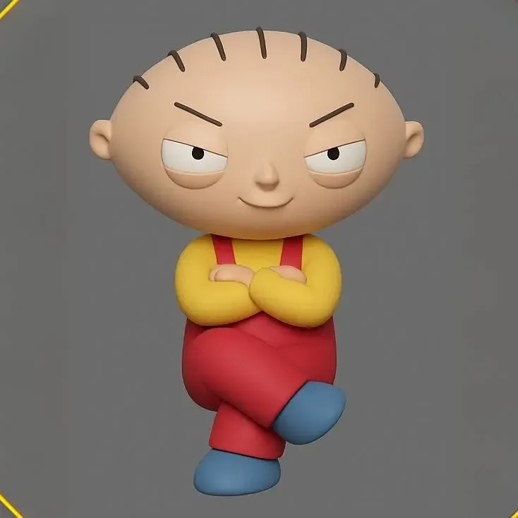 Stewie Griffin sitting