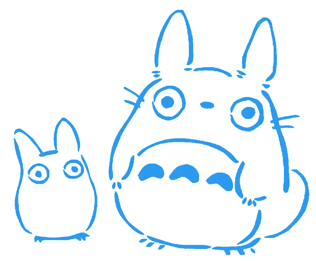 gratuita Digital Art STL Descarga - Plantilla Totoro - SMT_M 🦊, image size:1024x847