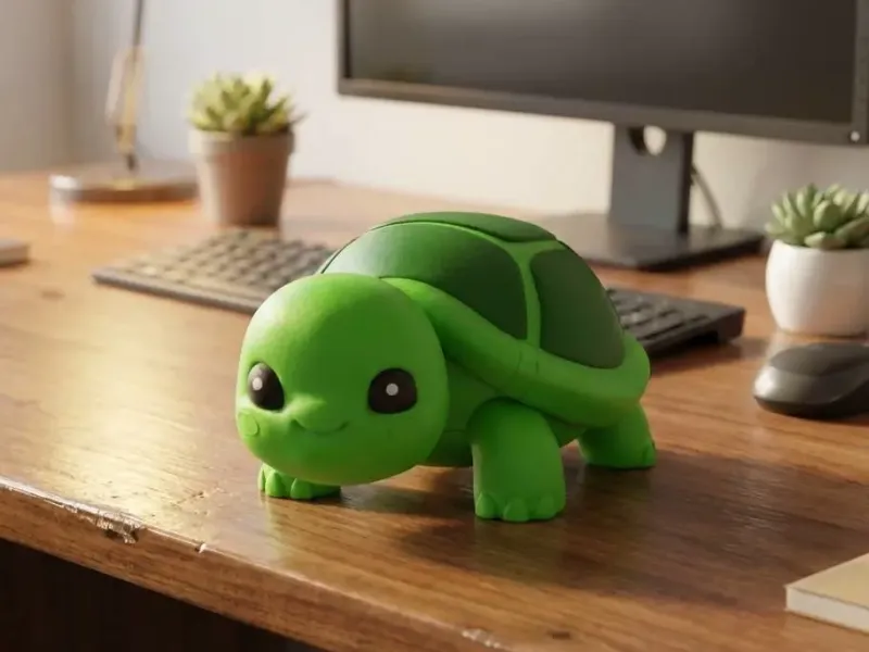 Cute Turtle - 3D Model Multicolor