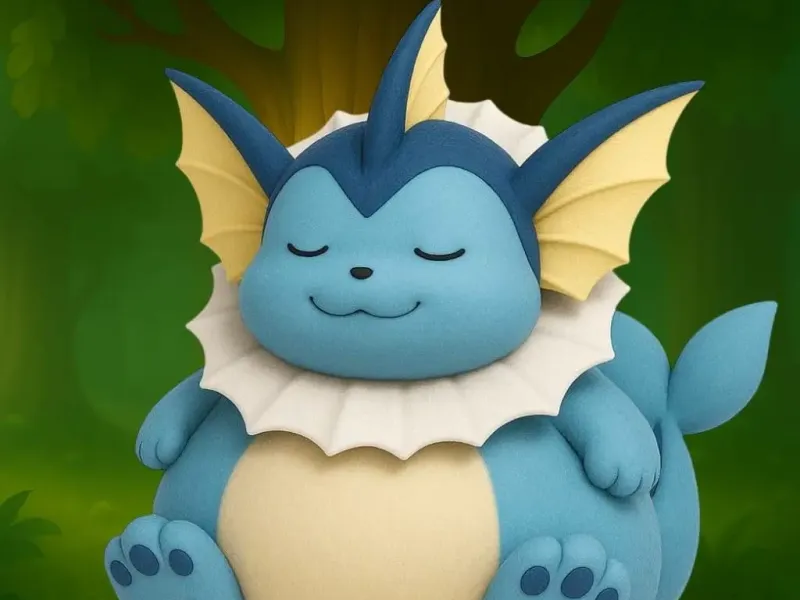 pokemon vaporeon chubby