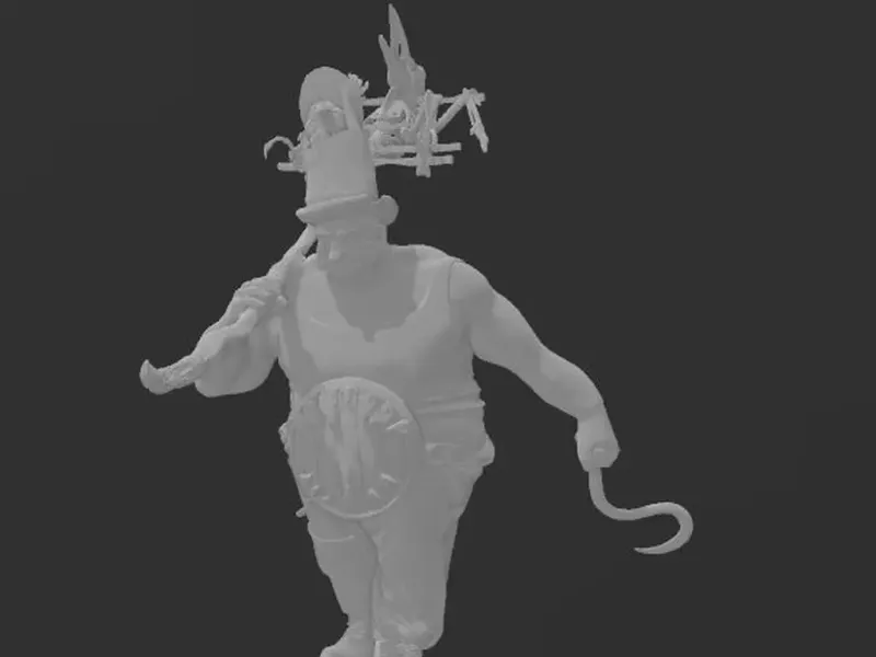 ogor standard bearer - steampunk ogre army