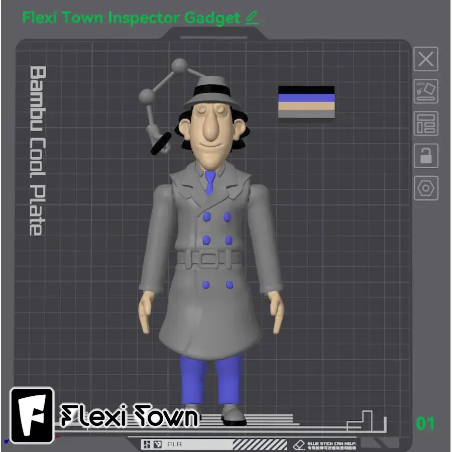 Inspecteur Gadget Flexi Print-in-Place