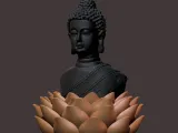 Buddha for 3D Printing 3D print model-2