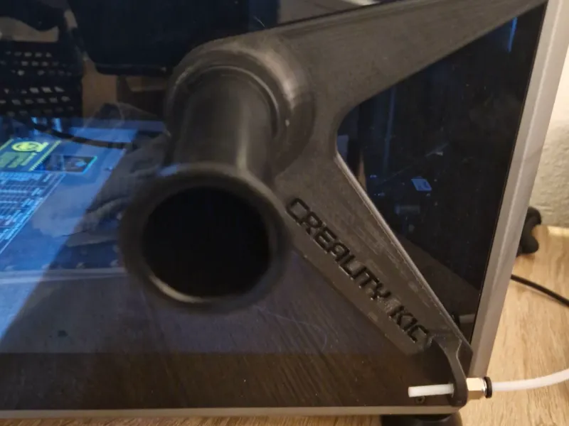 Upgraded side spoolholder for the K1C with filament guide
