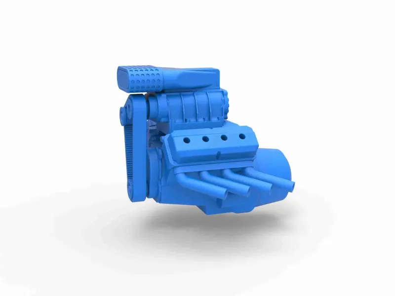 Motor V8 pentru mud dragster Scară 1:25