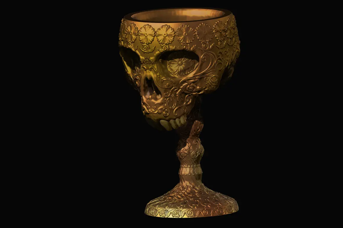 Ornamental Deluxe Skull Chalice