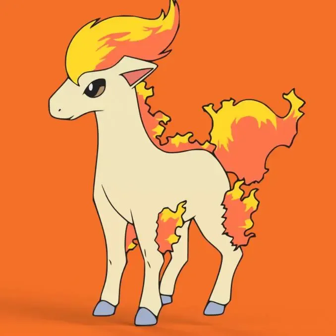 Ponyta Wall Art