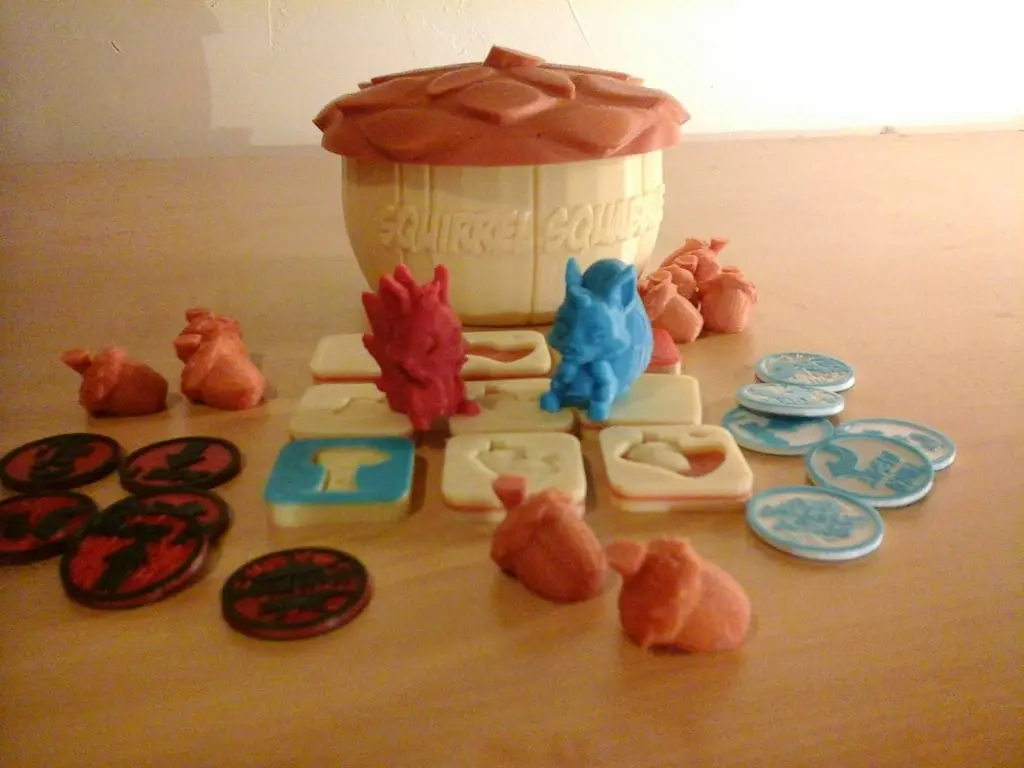 Squirrel Squabble 3D PnP board game