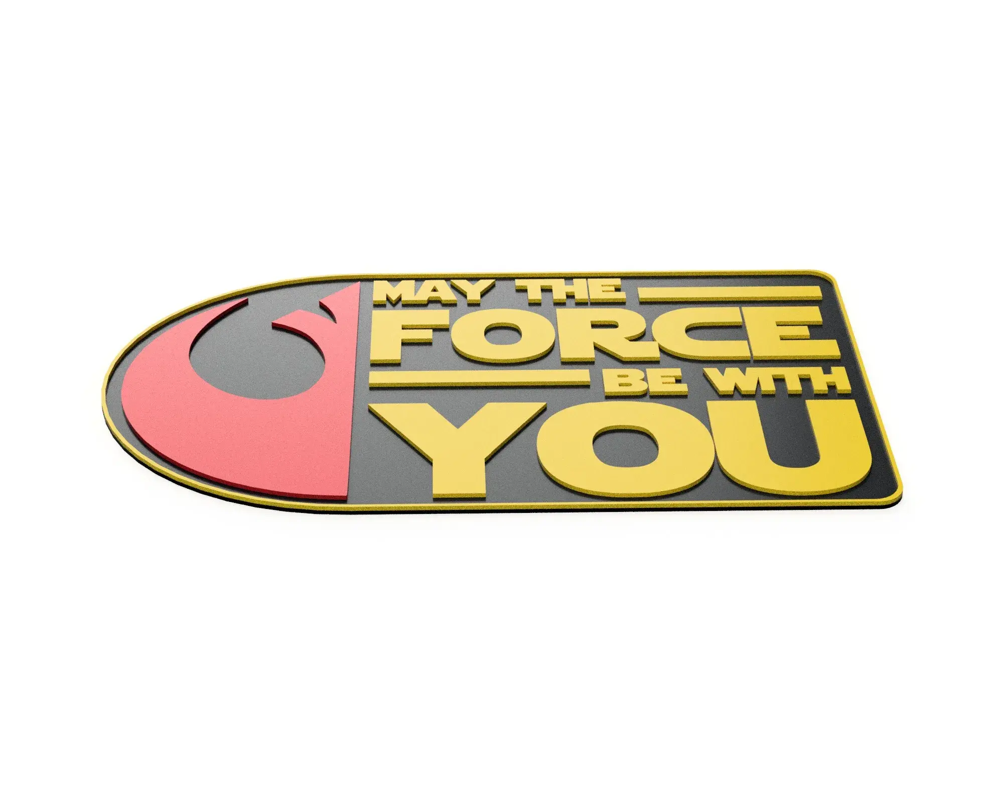 Easy Print Star Wars Day May The Force Be With You Sign