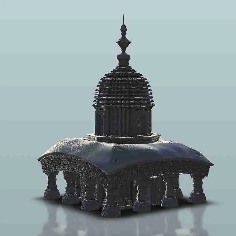Indian temple with pillars 13 - miniatures warhammer terrain