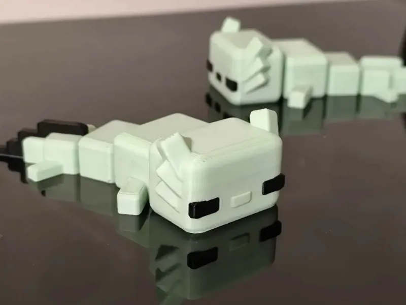 Cute flexi axolotl