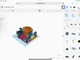 Electronic planter designed with tinker cad-1