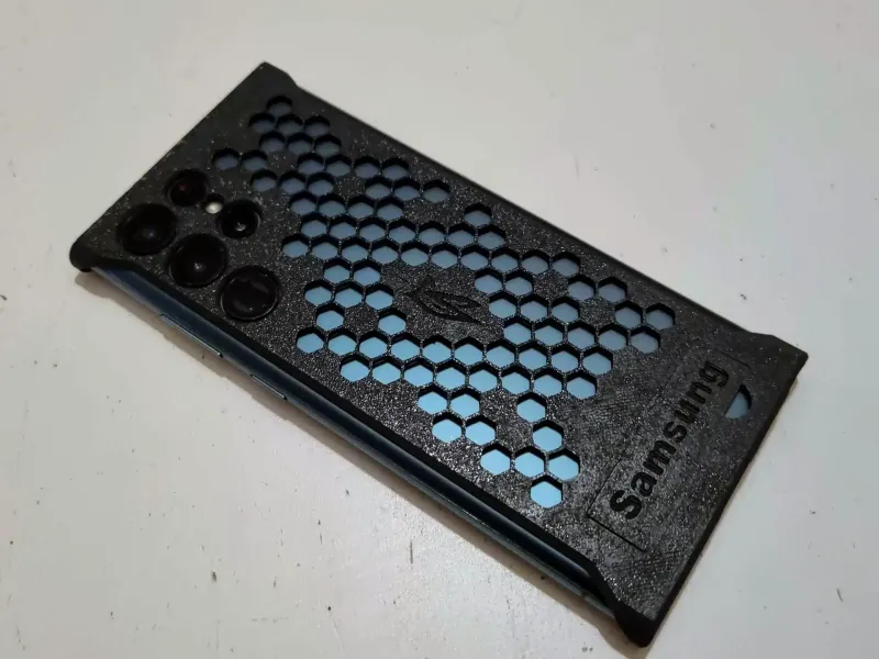 S22 Ultra Hexa-hoes met kickstand
