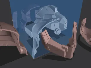halo reach operator helmet precut for small print beds