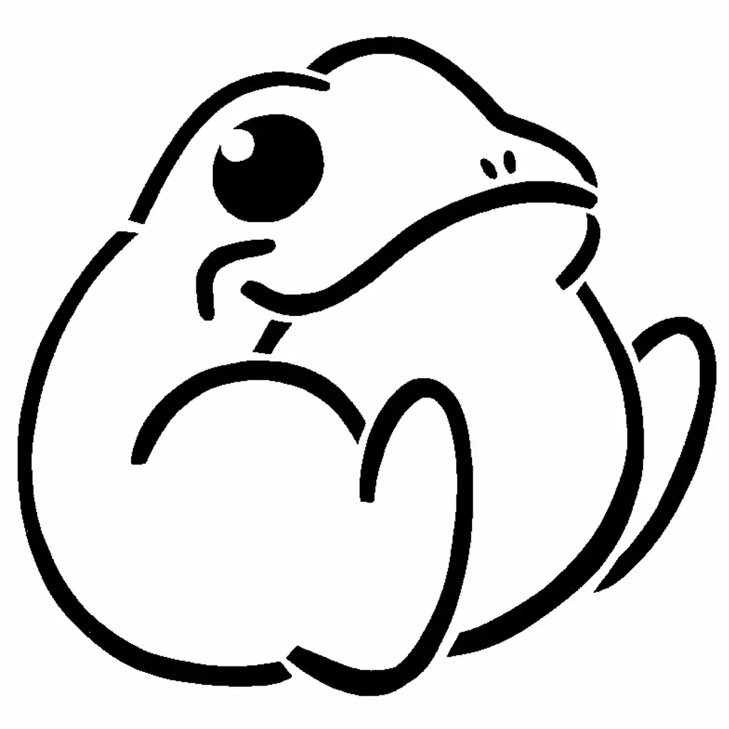 Frosch-Schablone