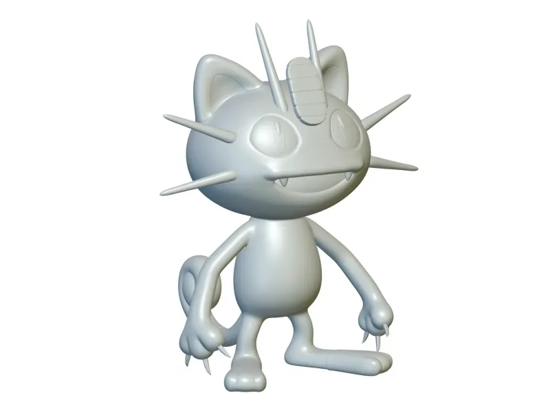 Pokemon Meowth #52 - Ready for 3D Printing!