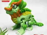 PRINT-IN-PLACE FLEXI CLOVER LEAF DRAGON ARTICULATED-3
