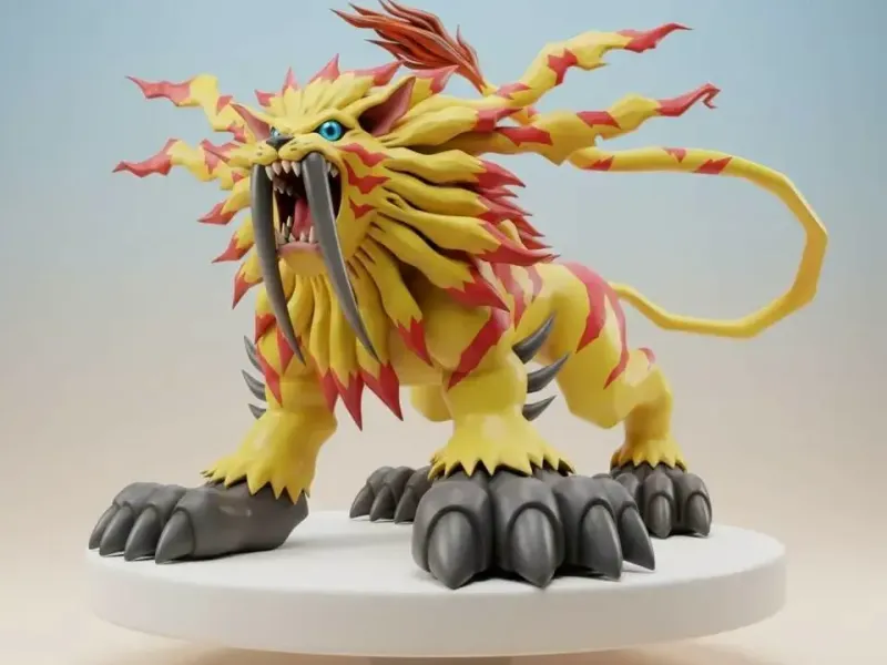 SaberLeomon Digimon Creature Model