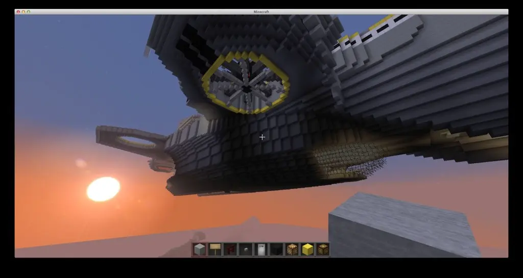 Minecraft Avengers Helicarrier
