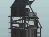 Surveillance post on scaffolding - sci-fi science fiction fu-1