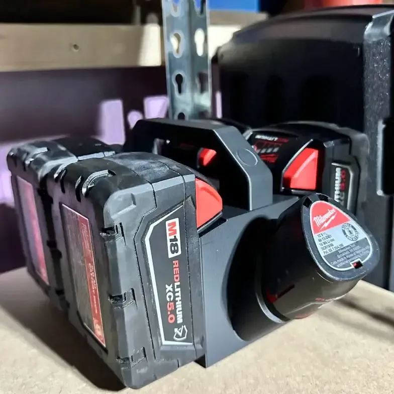 Milwaukee M18 + M12 Battery Holder