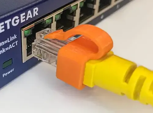 Ethernet | RJ45 clip to secure/repair/fix broken tab by guss