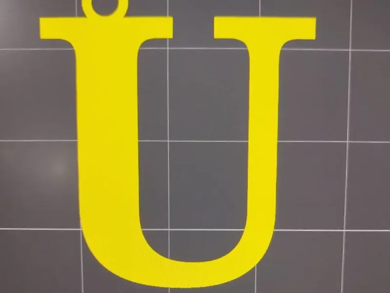 Portachiavi lettera U