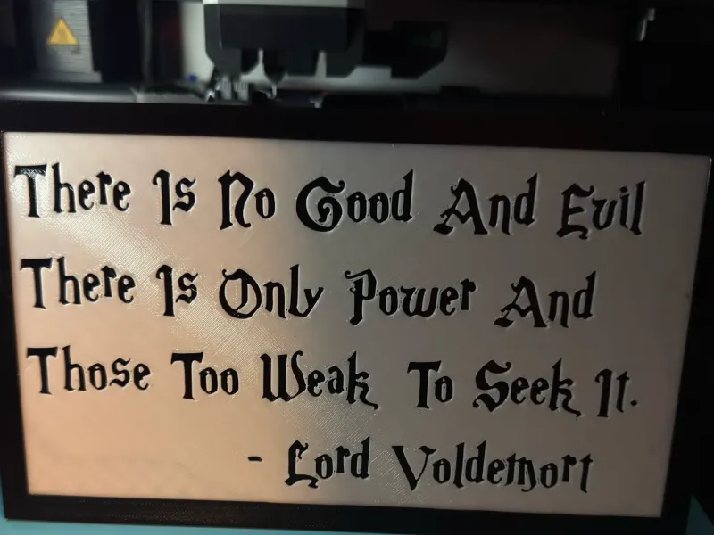 Lord Voldemort Sign