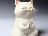 Meditating Cat Cute-2