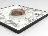 3D MODEL OF THE COLOSSEUM WITH URBAN MAP OF ROME - THE COLOS-0
