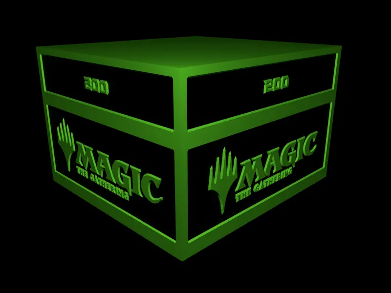 Board Games & Card Games STL Download - Card Box V2 - Magic - 200 Cards ...