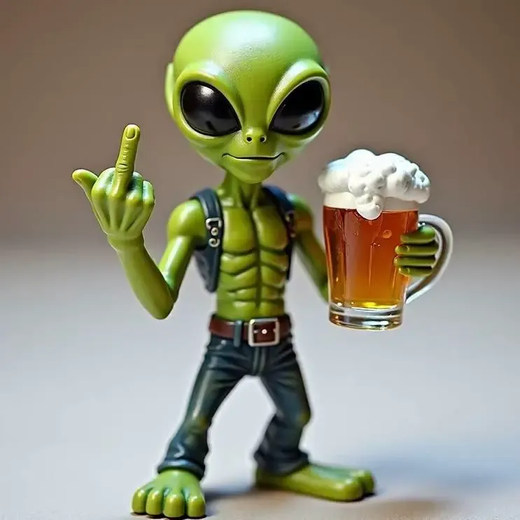 Alien "Rebell" mit Bier