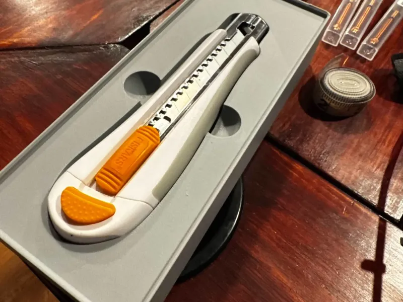 Gridfinity Bin for Fiskars Utility Knife