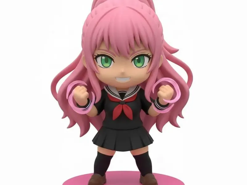 Chica poderosa estilo anime