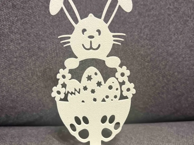 Decoração de coelho de Páscoa
