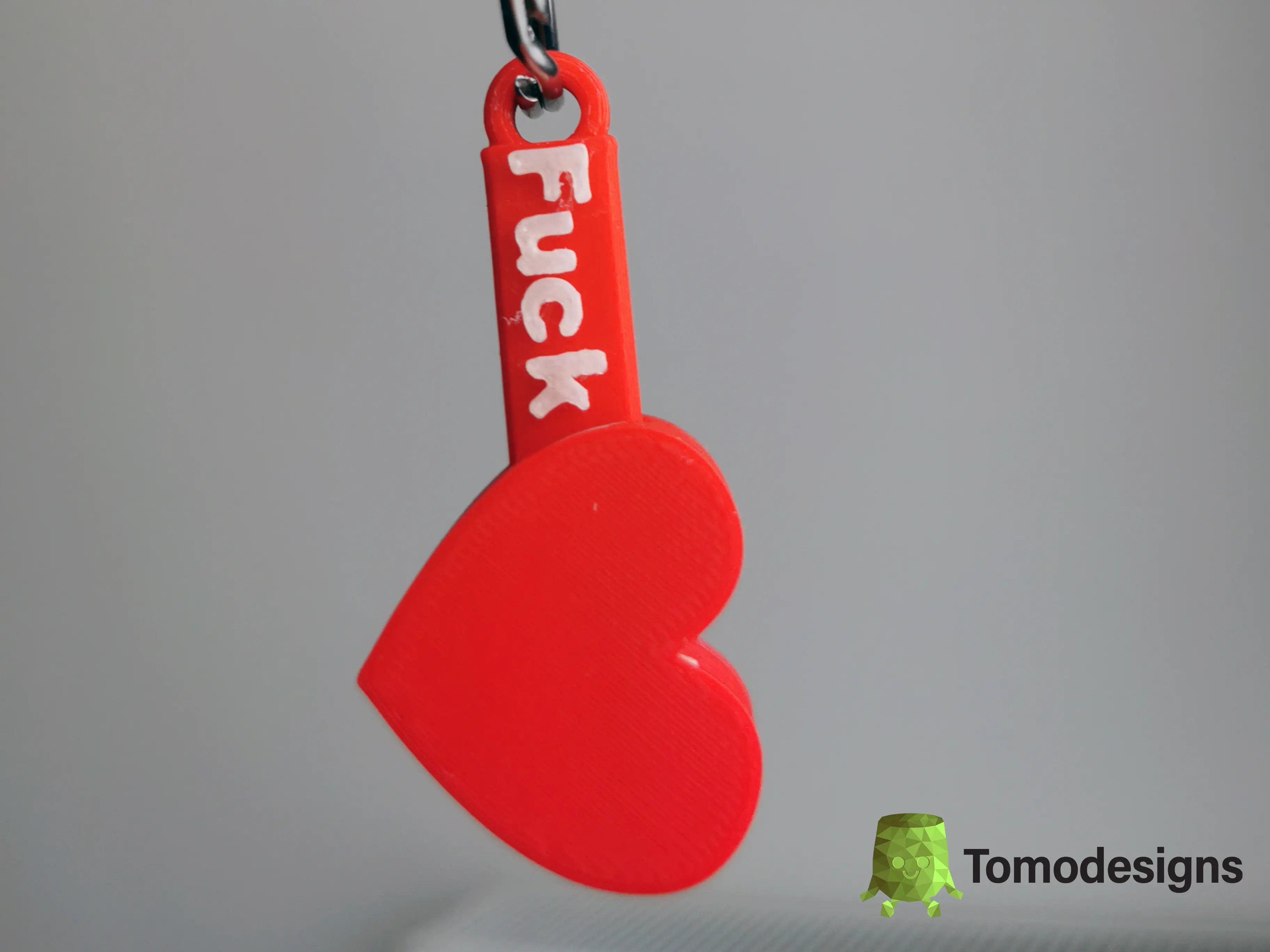 Fck You Heart Keychain