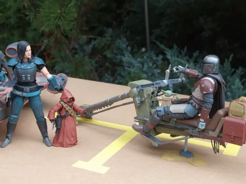 La moto swoop speeder del Mandaloriano 6"